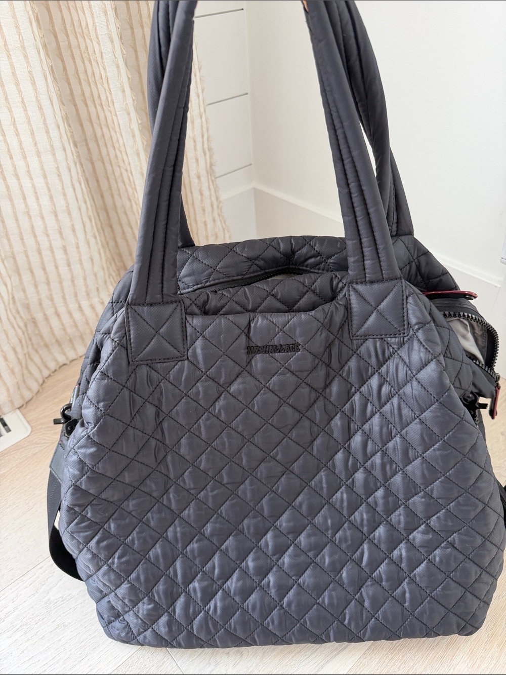 MZ Wallace Quilted Black Tote